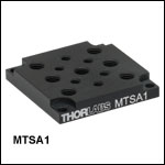 Adapter Plate with 1/4in-20 (M6 x 1.0) and 8-32 (M4 x 0.7) Tapped Holes