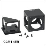 Compact 30 mm Cage Cube for Prisms and Beamsplitter Cubes