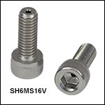 Vented, Vacuum-Compatible M6 x 1.0 Cap Screws