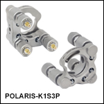 Ø1in Polaris<sup>®</sup> Kinematic Mirror Mount, 3 Piezoelectric Adjusters