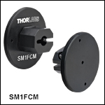 Externally SM1-Threaded Adapters for Fiber Patch Cables with Ferrule Ends