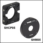 Mounting Adapters for Ø1/2in Diaphragm Shutters