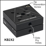 Kinematic Base: 2in x 2in (50 mm x 50 mm)
