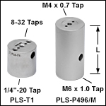 Ø1in (Ø25.0 mm) Posts for Polaris<sup>®</sup> Mirror Mounts, Threaded Mounting Holes