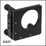 Ø2in Kinematic Mount for Optics up to 0.10in (2.5 mm) Thick, 3 Adjusters