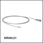 Ø200 µm Core, 0.39 NA SMA to Ferrule Patch Cable with Ø1.25 mm Ferrule, Armored