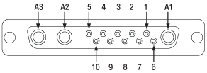 Male 13W3 Pin Diagram