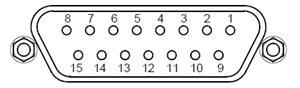 15-Pin DB-Type Feedback Connector Diagram.