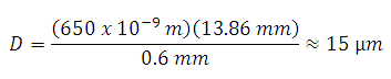 Spot Size Example