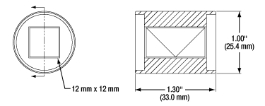 Double Glan Taylor Polarizer Drawing