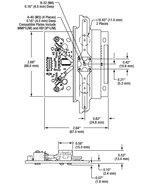 Mechanical Drawings of the Linear Stage