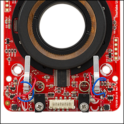 The Tips of the Motors Contacting the Edge of the Rotation Stage