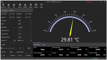 LK500 Liquid Chiller Software