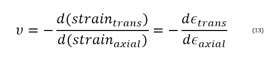 Poisson's Ratio Equation