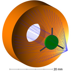 3D Rendering of Reflective Objective