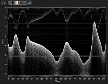 OCT Software 1D Mode M-scan