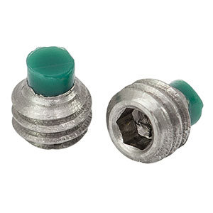 SS8N013 - 8-32 Stainless Steel Nylon-Tipped Setscrew, 1/8in Long, 10 Pack