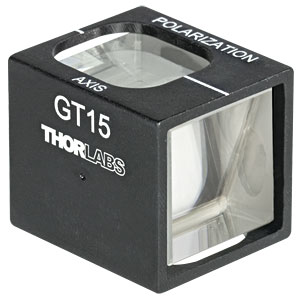 GT15 - Glan-Taylor Polarizer, 15 mm Clear Aperture, Uncoated