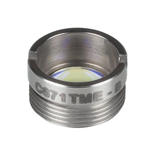 C671TME-B - f = 4.02 mm, NA = 0.6, Mounted Aspheric Lens, ARC: 600 - 1050 nm