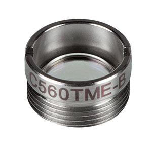 C560TME-B - f = 13.86 mm, NA = 0.18, Mounted Aspheric Lens, ARC: 600 - 1050 nm 
