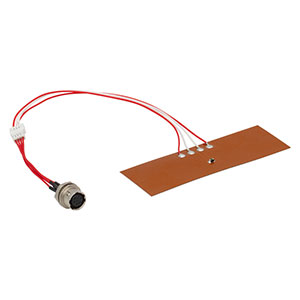 TLK-H - Flexible Polyimide Foil Heater with 10 kΩ Thermistor and 6 Pin Hirose Connector
