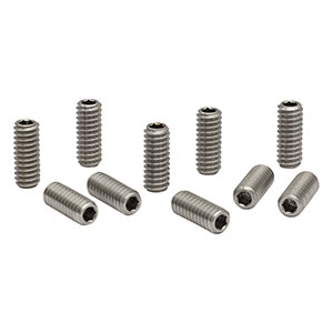 SS25E63D - 1/4in-20 Stainless Steel Setscrew with Hex on Both Ends, 5/8in Long, 10 Pack