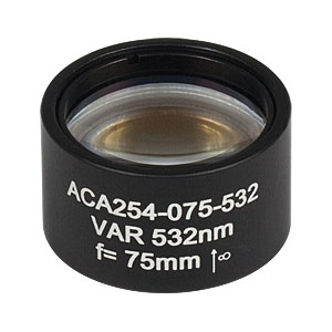 ACA254-075-532 - High-Power Air-Spaced Doublet, 532 nm, f = 75 mm