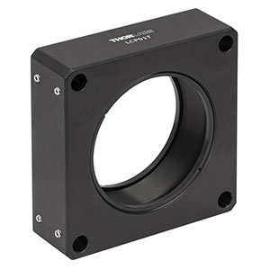 LCP01T - 60 mm Cage Plate, SM2 Threads, 0.9in Thick, 8-32 Tap (Two SM2RR Retaining Rings Included)