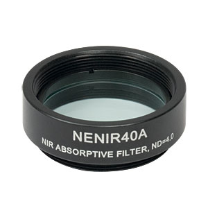 NENIR40A - Ø25 mm NIR Absorptive ND Filter, SM1-Threaded Mount, OD: 4.0