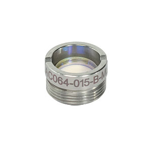 AC064-015-B-ML - f=15 mm, Ø6.35 mm Achromatic Doublet, M9x0.5 Threaded Mount, ARC: 650-1050 