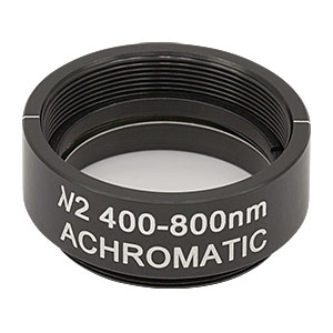 AHWP10M-600 - Ø1in Mounted Quartz Zero-Order Achromatic Half-Wave Plate, SM1-Threaded Mount, 400 - 800 nm
