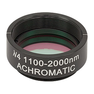 AQWP10M-1600 - Ø1in Mounted Quartz Zero-Order Achromatic Quarter-Wave Plate, SM1-Threaded Mount, 1100 - 2000 nm