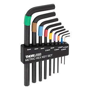 CCHK/M - 9-Piece Color-Coded Hex Key Set, Metric