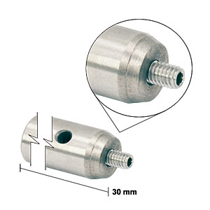 TR30/M-JP - Ø12 mm Optical Post, SS, M4 Setscrew, M6 Tap, L = 30 mm