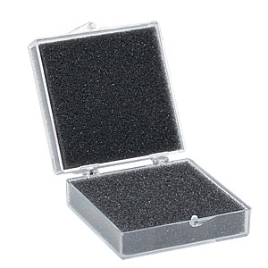 BX03 - 2.5in x 2.5in x 1in Optic Storage Box W/Foam Inserts, Pack of 10