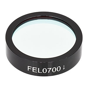FEL0700 - Ø1in Longpass Filter, Cut-On Wavelength: 700 nm