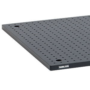 MS12B - 12in x 12in x 3/8in Mini-Series Aluminum Breadboard, 4-40 Taps on 0.5in Centers