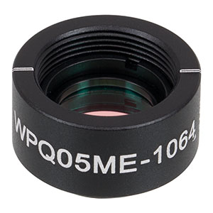 WPQ05ME-1064 - Ø1/2in Mounted Polymer Zero-Order Quarter-Wave Plate, SM05-Threaded Mount, 1064 nm