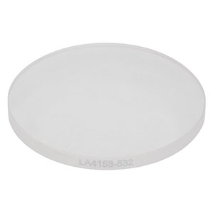 LA4158-532 - f = 250 mm, Ø1in UVFS Plano-Convex Lens, 532 nm V-Coat