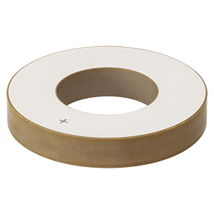 PA40TM - Piezo Ring Chip for Ultrasonic Transducer, 26 kHz Resonant Frequency, 60 mm OD, 30 mm ID, 10 mm Long