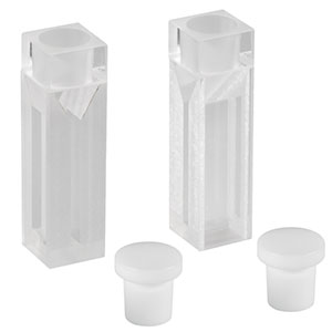 CV10Q7FA - 700 µL Micro Fluorescence Cuvette with Stopper, 10 mm Path Length, 2 Pack