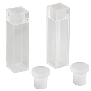 CV10Q35FA - 3500 µL Macro Fluorescence Cuvette with Stopper, 10 mm Path Length, 2 Pack