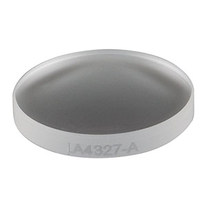LA4327-A - f = 75 mm, Ø1/2in UVFS Plano-Convex Lens, ARC: 350 - 700 nm