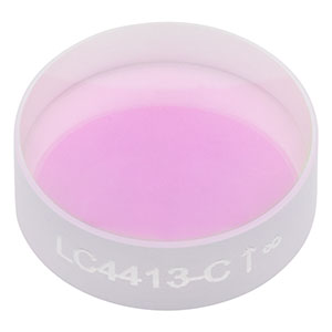 LC4413-C - Ø1/2in, f = -75 mm, UV Fused Silica Plano-Concave Lens, ARC: 1050 - 1700 nm