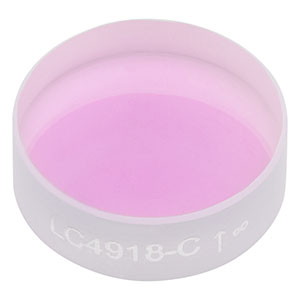 LC4918-C - Ø1/2in, f = -200 mm, UV Fused Silica Plano-Concave Lens, ARC: 1050 - 1700 nm