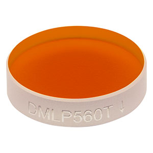 DMLP560T - Ø1/2in Longpass Dichroic Mirror, 560 nm Cut-On