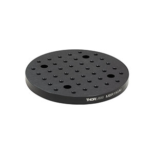 MBR150/M - Aluminum Breadboard, Ø150.0 mm x 12.7 mm, M6 Double-Density Taps