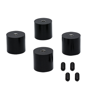 AV4 - Ø27.0 mm Sorbothane Feet, Internal 1/4in-20 Mounting Thread, 4 Pieces