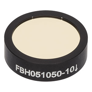 FBH051050-10 - Hard-Coated Bandpass Filter, Ø12.5 mm, CWL = 1050 nm, FWHM = 10 nm