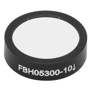 FBH05300-10 - Hard-Coated Bandpass Filter, Ø12.5 mm, CWL = 300 nm, FWHM = 10 nm